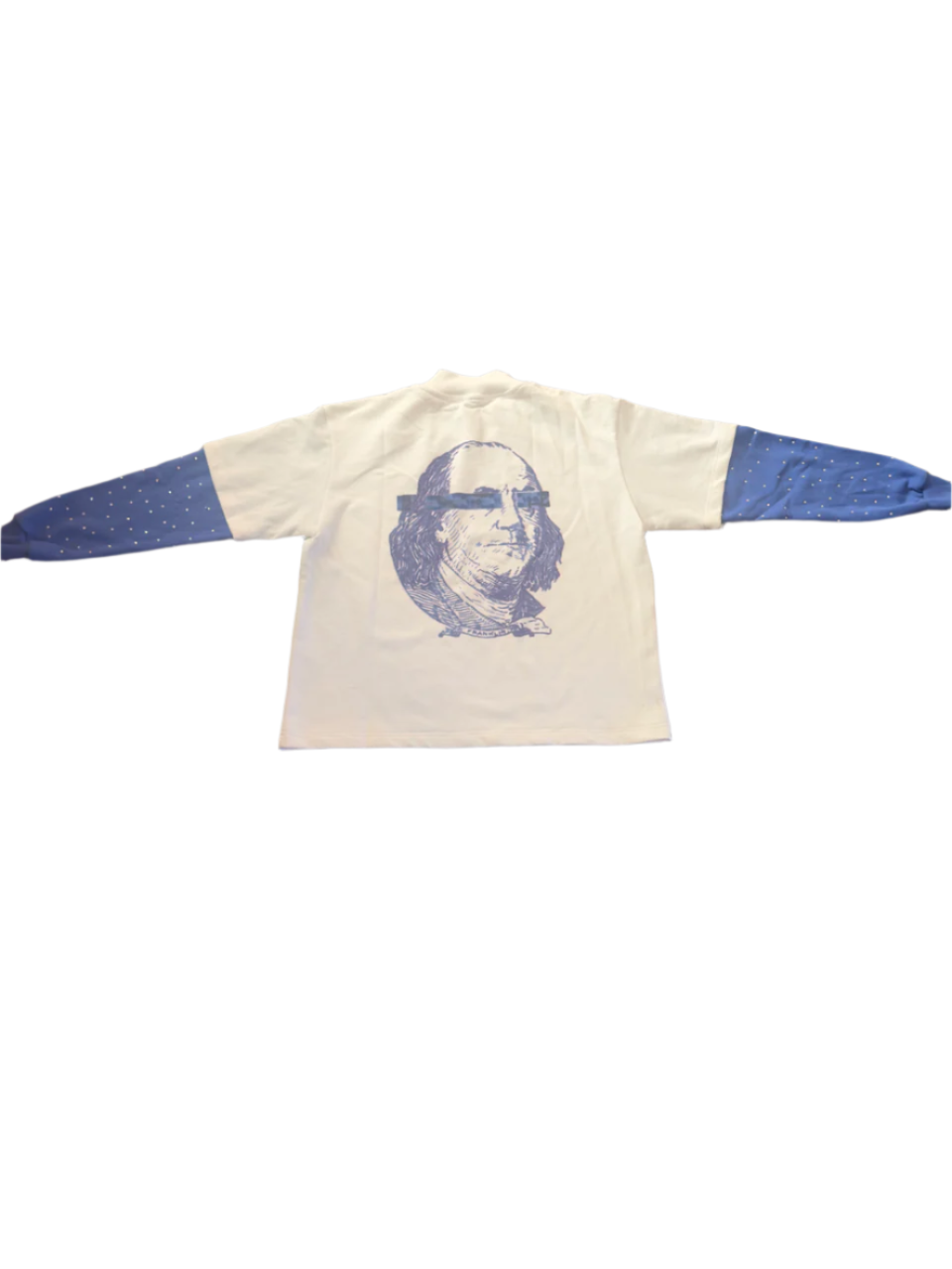 "In Blues We Trust" White Long Sleeve Tee